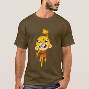 仏教の穿孔器(前部および背部) Tシャツ