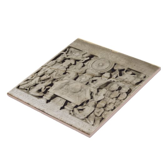 仏教の記号の崇拝、Amaravati (リチウム タイル (側面)