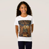 仏教アート 宗教Tシャツ - 平和な悟り Tシャツ (正面フル)