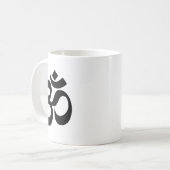 仏教オーム記号 コーヒーマグカップ (正面左)