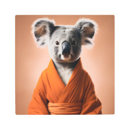 仏教コアラ メタルプリント