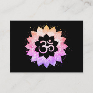 *~*仏教スピリチュアルヨガオムオウムロータスフラワー 名刺