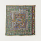 仏教ブルーメディシンブッダ タペストリー (正面(横))