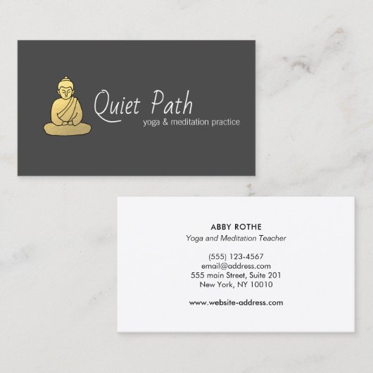 仏教マインドフルネス先生 名刺 (正面/裏面)