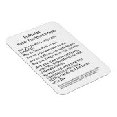 仏教メタカインドネス祈りの言葉 マグネット (右側)