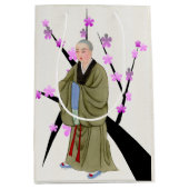 仏教モンク抱き枕 ミディアムペーパーバッグ (正面)