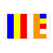 仏教国旗 ラベル (正面)