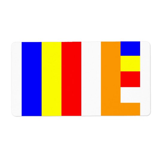 仏教国旗 ラベル (正面)