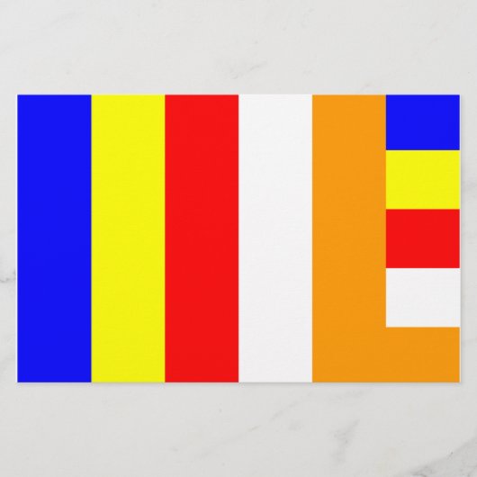 仏教国旗 便箋 (正面)