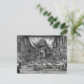 仏教寺院，イラストレーション ポストカード (スタンド正面)