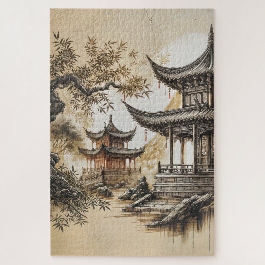 仏教寺院 ジグソーパズル (縦)