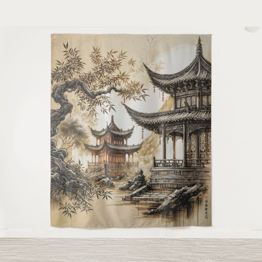 仏教寺院 タペストリー (正面)