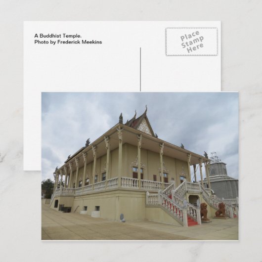 仏教寺院 ポストカード (正面/裏面)