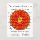 仏教引用文と鮮やかスピリチュアルデザイン ポストカード (正面)
