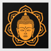 仏教徒のホームウォールデコール ウィンドウサイン (シート)