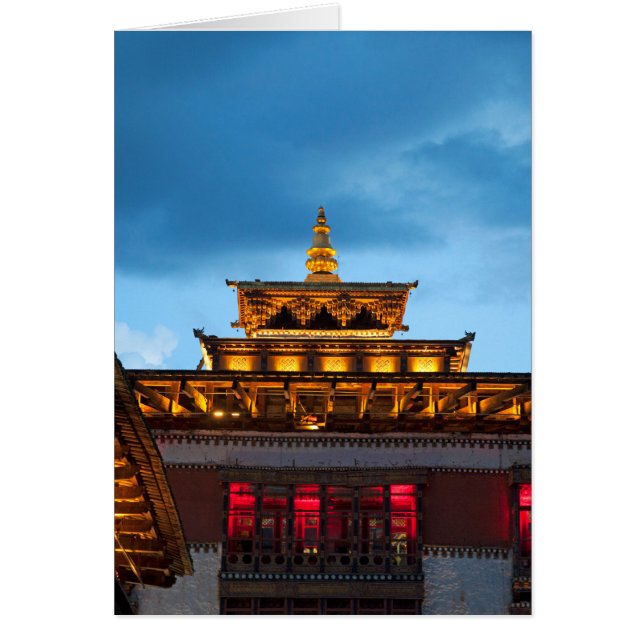 仏教徒のDzong屋根 (正面)