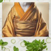 仏教徒チワワ キッチンタオル (折り畳み)