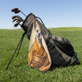 仏教徒チワワ ゴルフタオル (グリーン)