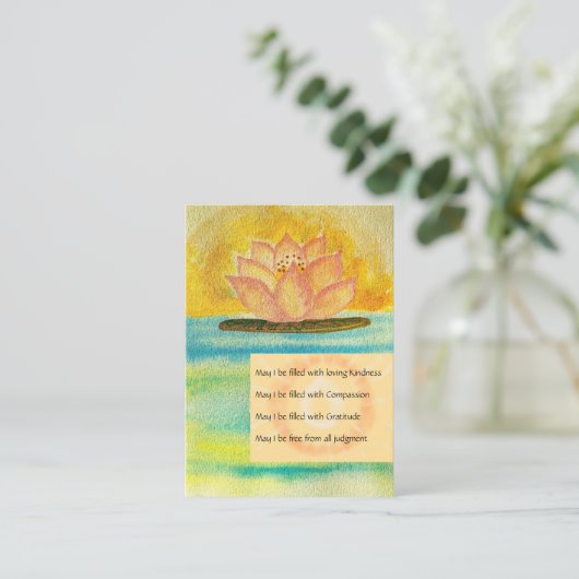 仏教徒ミッタ祈りの言葉。エンクロージャーカード エンクロージャーカード (スタンド正面)