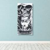 仏教徒 キャンバスプリント (インサイチュ (ウッドフロア))