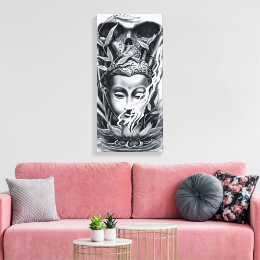 仏教徒 キャンバスプリント (インサイチュ (リビング))