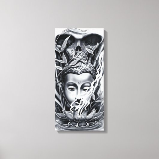 仏教徒 キャンバスプリント (正面)