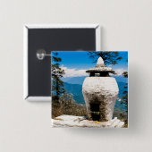 仏教礼拝所 缶バッジ (正面&裏面)