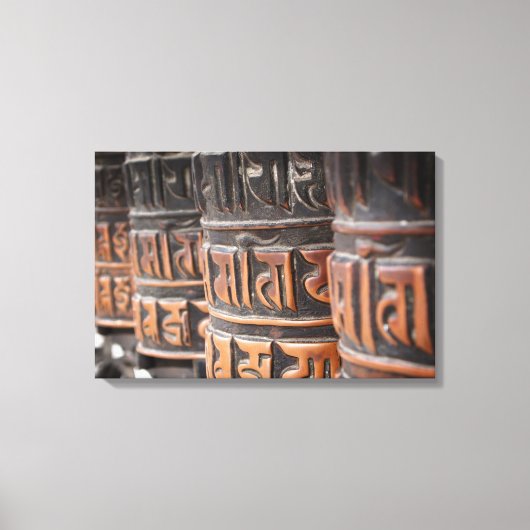 仏教祈りの言葉ホイールのキャンバス印刷 キャンバスプリント (正面)