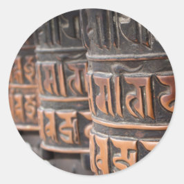 仏教祈りの言葉ホイール丸シール ラウンドシール