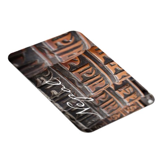 仏教祈りの言葉ホイール角形文字磁石 マグネット (右側)