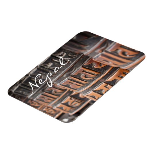 仏教祈りの言葉ホイール角形文字磁石 マグネット (左側)