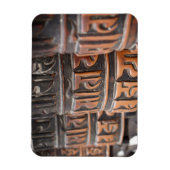 仏教祈りの言葉ホイール長方形マグネット マグネット (縦)