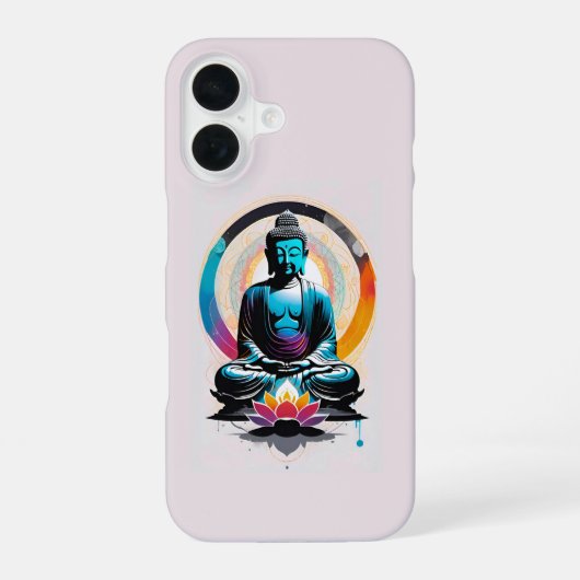 仏教禅芸術  iPhone 16ケース (裏面)
