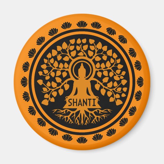 仏教美術のSidhartha Gautama マグネット (正面)