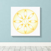 仏教記号 キャンバスプリント (インサイチュ (ウッドフロア))