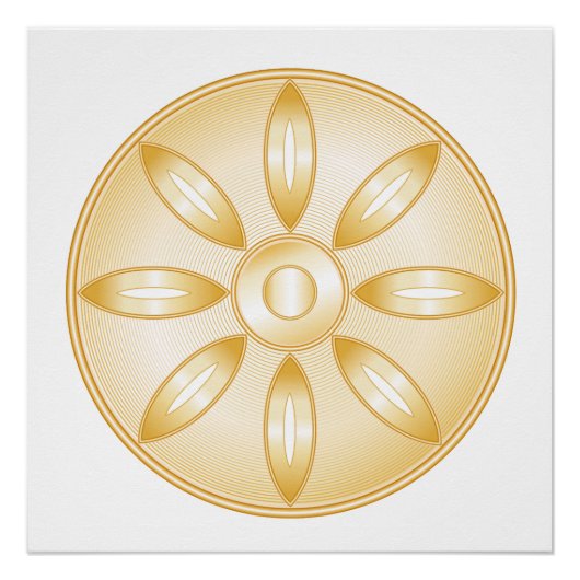 仏教記号 ポスター (正面)