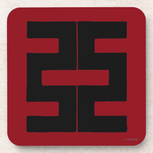 仏教: 両刃の斧 コースター (正面)