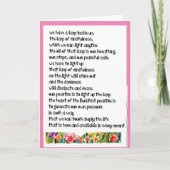 仏教「我々の中にランプがある+ H2Ocolor サンキューカード (正面)