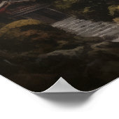 仏日本の教寺美術プリントポスター ポスター (角)