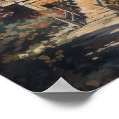 仏日本の教寺美術プリントポスター ポスター (角)