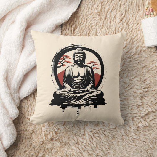 仏日本の禅 クッション (ブランケット)