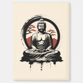 仏日本の禅 マグネット (正面)