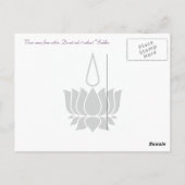 仏来仏引用文はがき内からの平和 ポストカード (裏面)