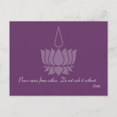 仏来仏引用文はがき内からの平和 ポストカード (正面)