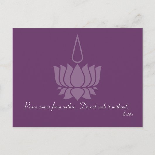 仏来仏引用文はがき内からの平和 ポストカード (正面)