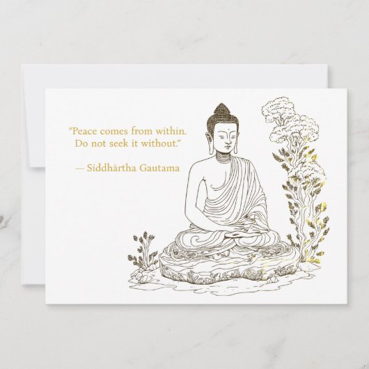 仏来内の平和 招待状 (正面)