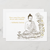 仏来内の平和 招待状 (正面/裏面)