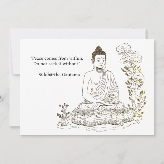 仏来内の平和 招待状 (正面)