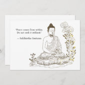 仏来内の平和 招待状 (正面/裏面)