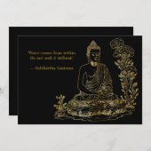 仏来内の平和 招待状 (正面/裏面)